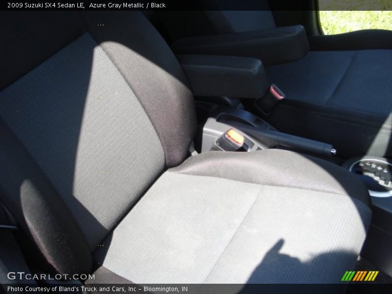 Azure Gray Metallic / Black 2009 Suzuki SX4 Sedan LE
