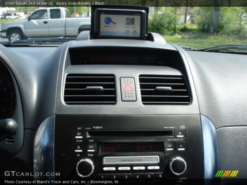 Azure Gray Metallic / Black 2009 Suzuki SX4 Sedan LE