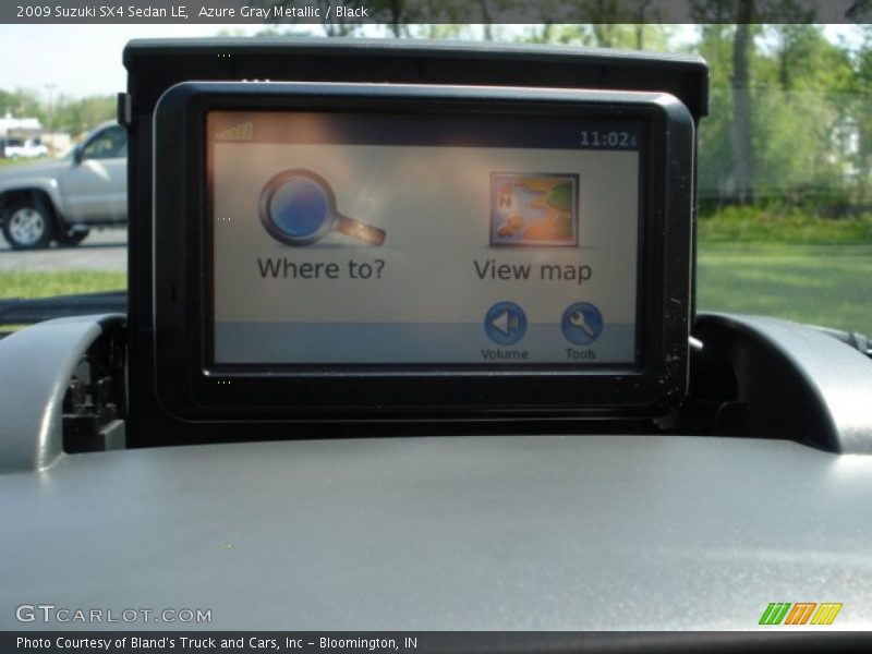 Azure Gray Metallic / Black 2009 Suzuki SX4 Sedan LE