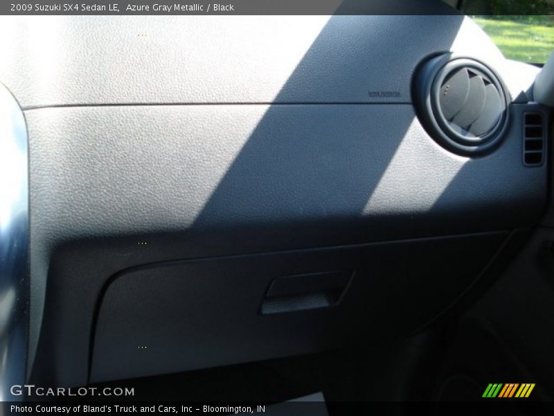 Azure Gray Metallic / Black 2009 Suzuki SX4 Sedan LE