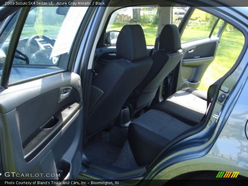 Azure Gray Metallic / Black 2009 Suzuki SX4 Sedan LE