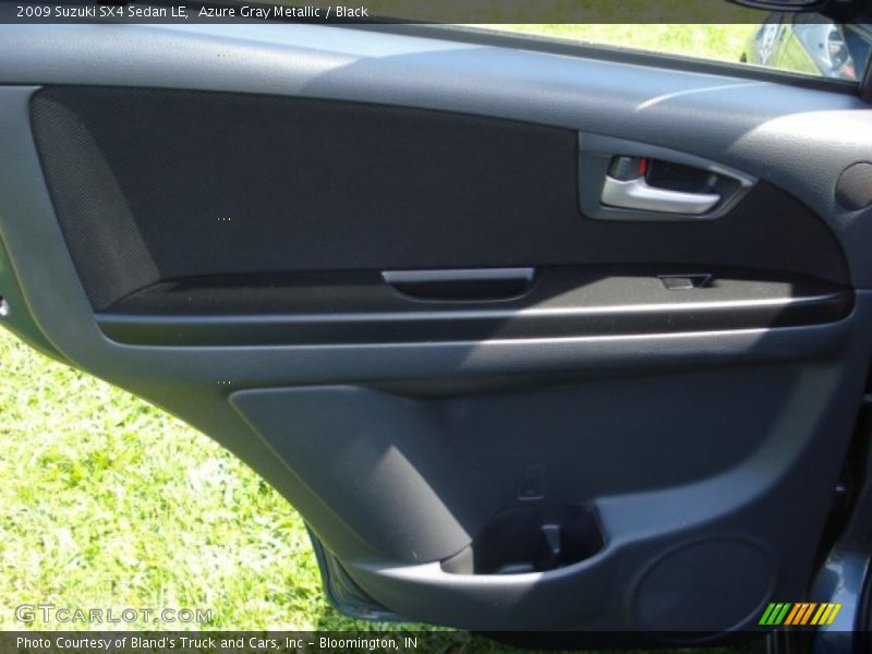 Azure Gray Metallic / Black 2009 Suzuki SX4 Sedan LE