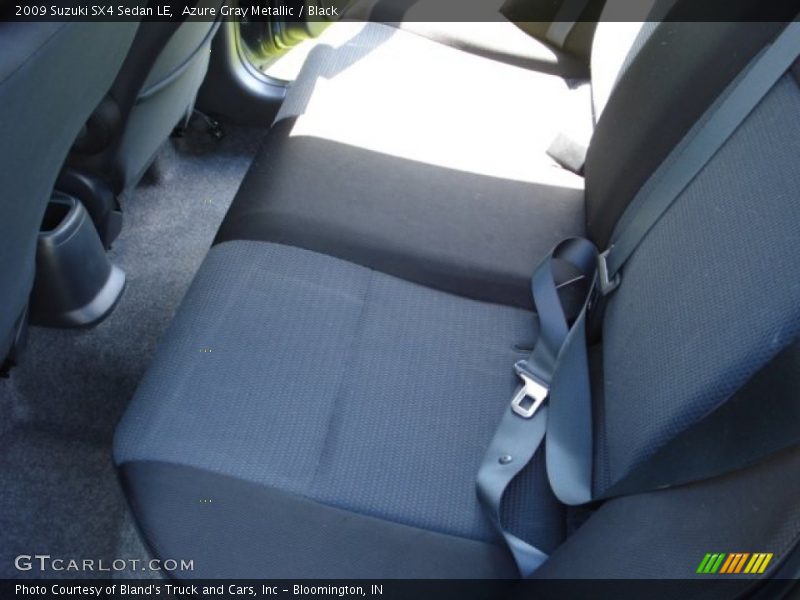 Azure Gray Metallic / Black 2009 Suzuki SX4 Sedan LE