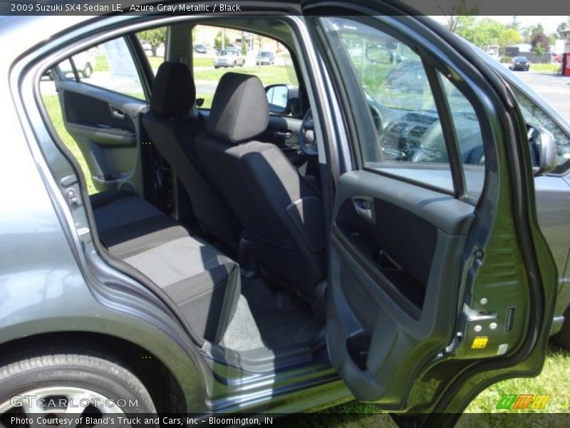 Azure Gray Metallic / Black 2009 Suzuki SX4 Sedan LE