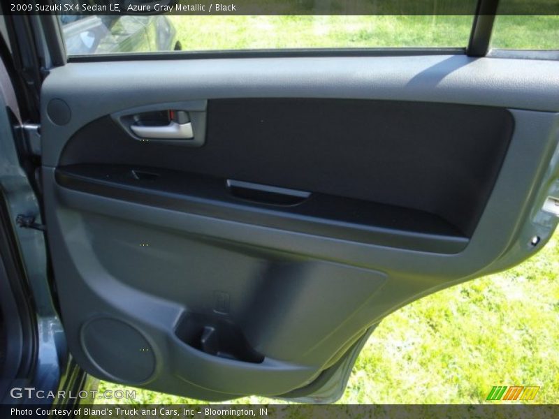 Azure Gray Metallic / Black 2009 Suzuki SX4 Sedan LE