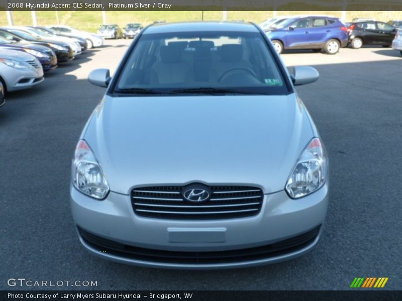 Platinum Silver / Gray 2008 Hyundai Accent GLS Sedan