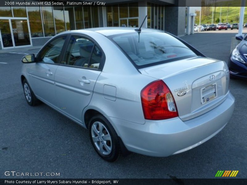 Platinum Silver / Gray 2008 Hyundai Accent GLS Sedan