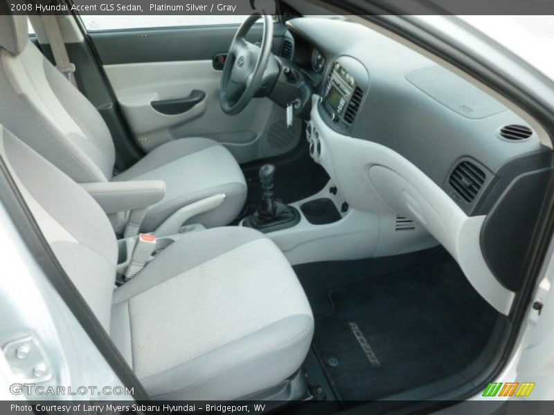 Platinum Silver / Gray 2008 Hyundai Accent GLS Sedan