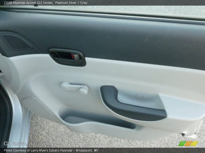 Platinum Silver / Gray 2008 Hyundai Accent GLS Sedan