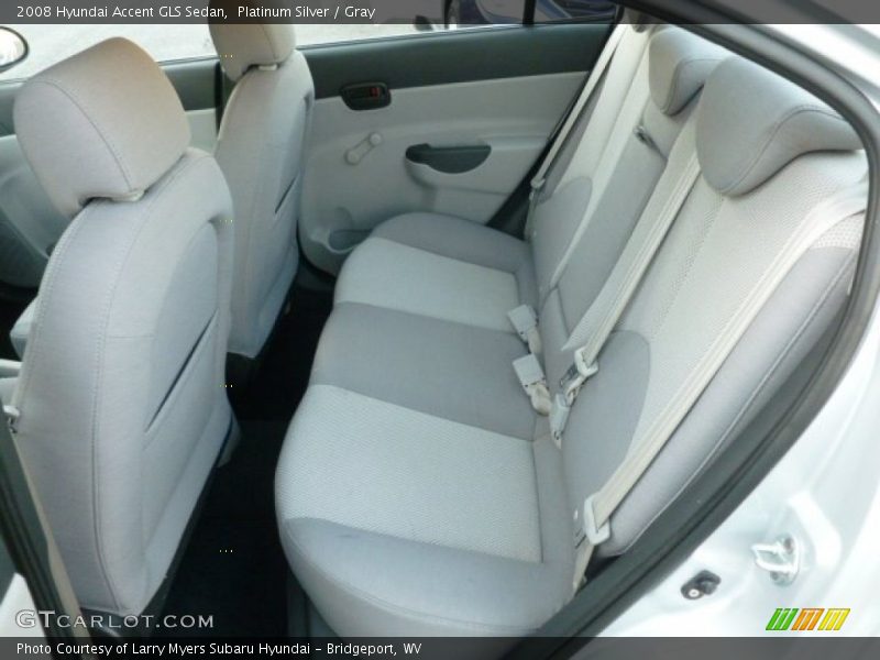 Platinum Silver / Gray 2008 Hyundai Accent GLS Sedan