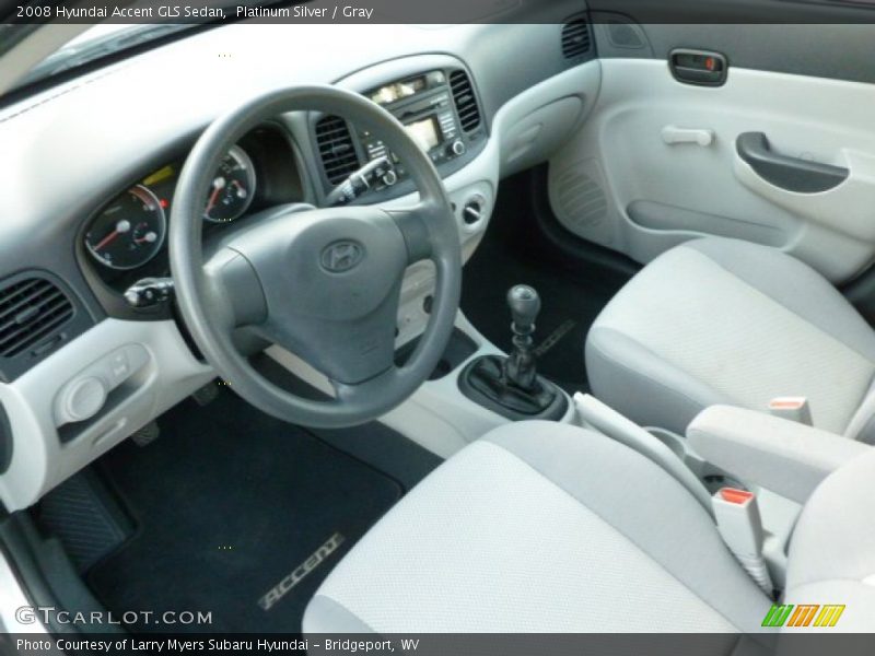 Platinum Silver / Gray 2008 Hyundai Accent GLS Sedan