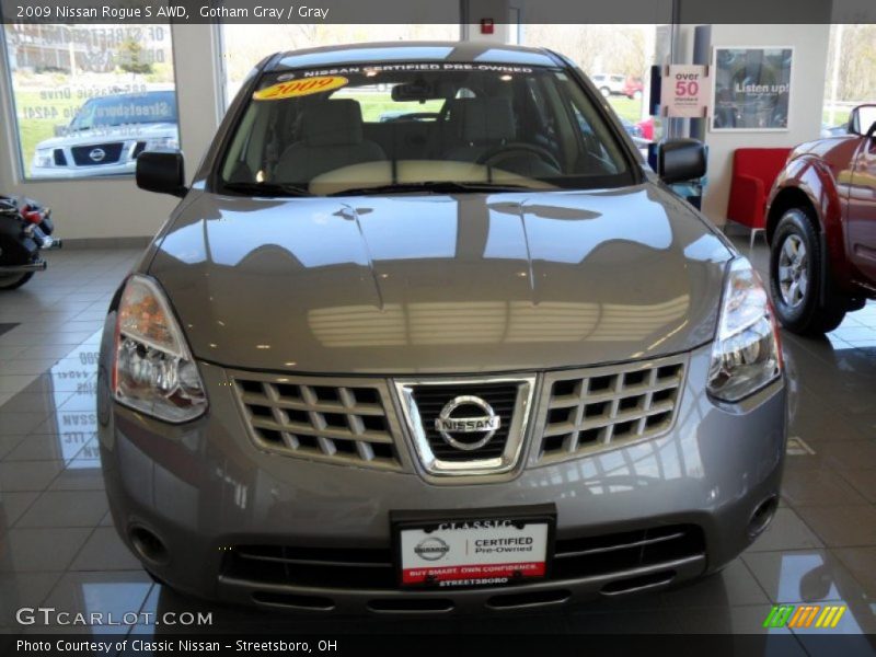 Gotham Gray / Gray 2009 Nissan Rogue S AWD