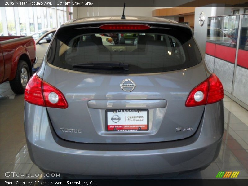 Gotham Gray / Gray 2009 Nissan Rogue S AWD