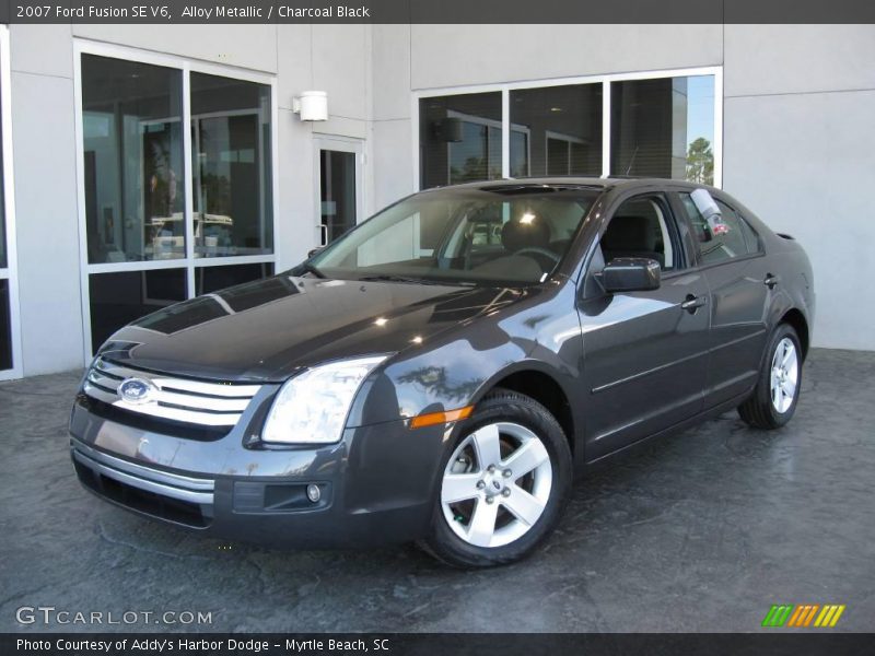 Alloy Metallic / Charcoal Black 2007 Ford Fusion SE V6