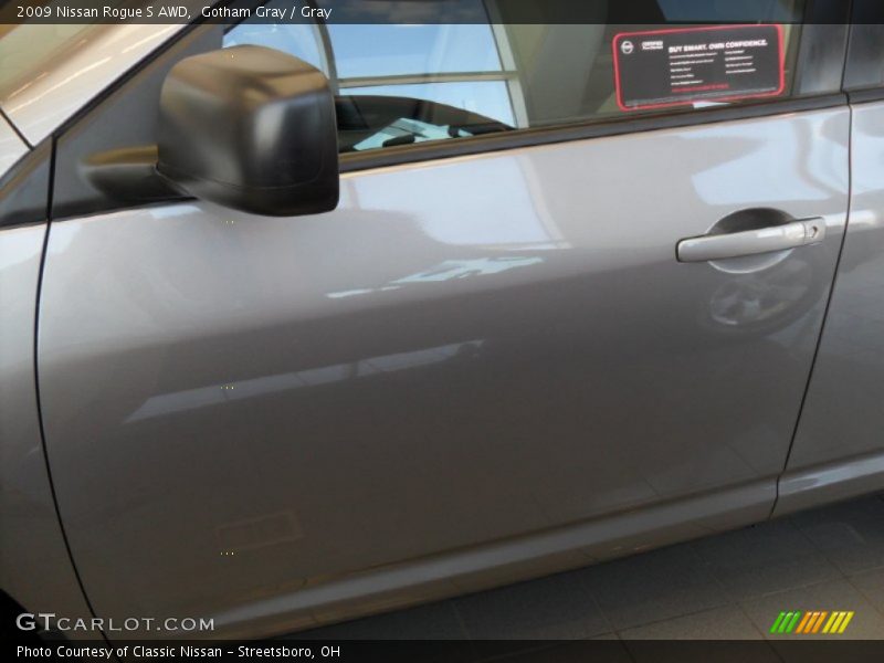 Gotham Gray / Gray 2009 Nissan Rogue S AWD