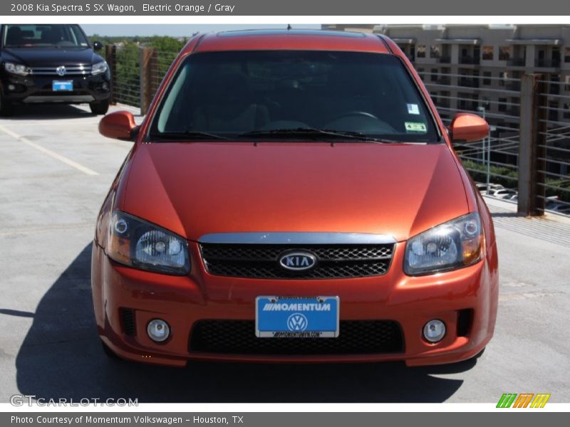 Electric Orange / Gray 2008 Kia Spectra 5 SX Wagon