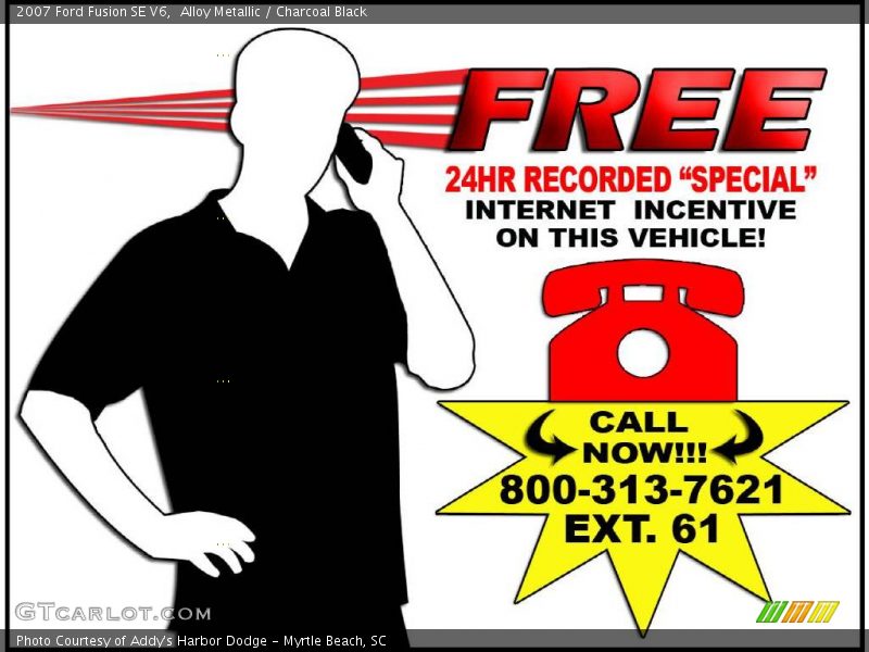 Alloy Metallic / Charcoal Black 2007 Ford Fusion SE V6