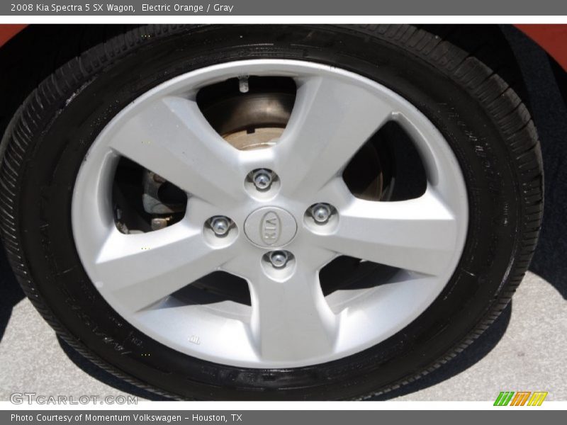 Electric Orange / Gray 2008 Kia Spectra 5 SX Wagon