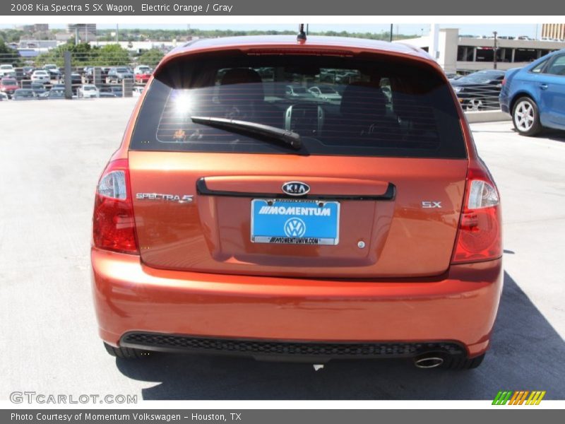 Electric Orange / Gray 2008 Kia Spectra 5 SX Wagon