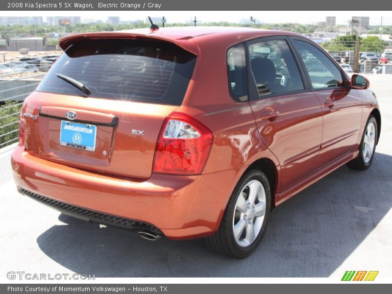 Electric Orange / Gray 2008 Kia Spectra 5 SX Wagon