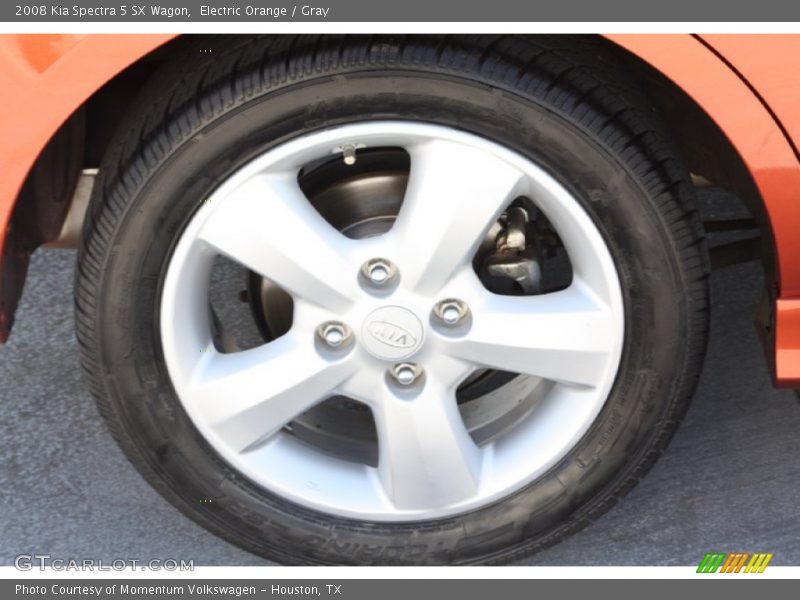 Electric Orange / Gray 2008 Kia Spectra 5 SX Wagon