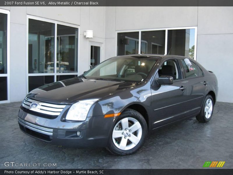 Alloy Metallic / Charcoal Black 2007 Ford Fusion SE V6