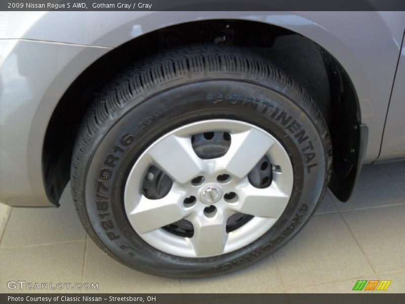 Gotham Gray / Gray 2009 Nissan Rogue S AWD