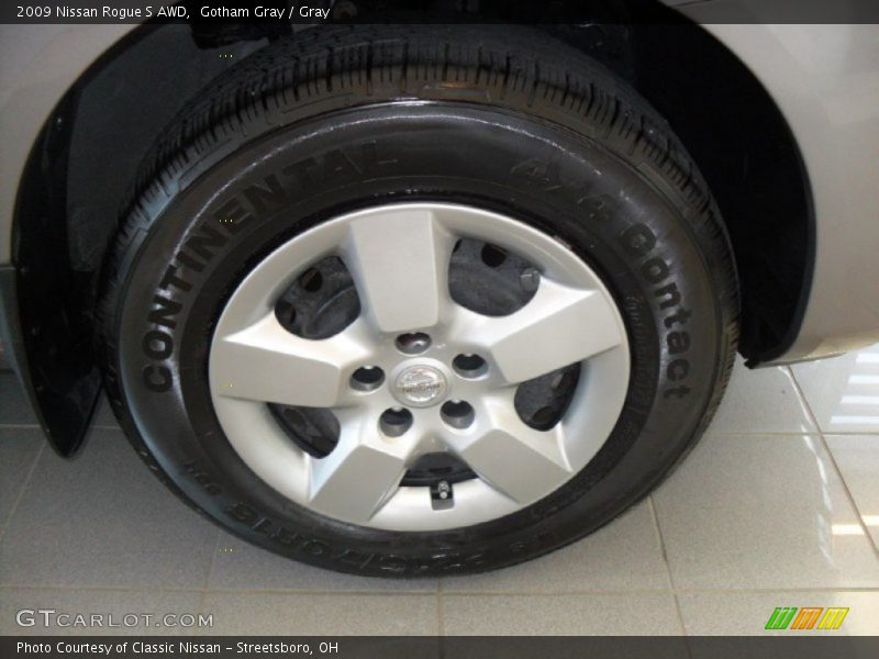 Gotham Gray / Gray 2009 Nissan Rogue S AWD