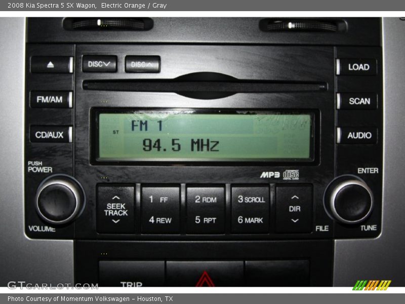 Electric Orange / Gray 2008 Kia Spectra 5 SX Wagon