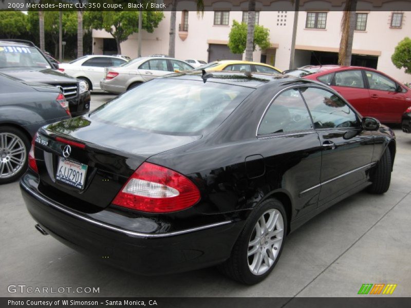 Black / Black 2009 Mercedes-Benz CLK 350 Coupe