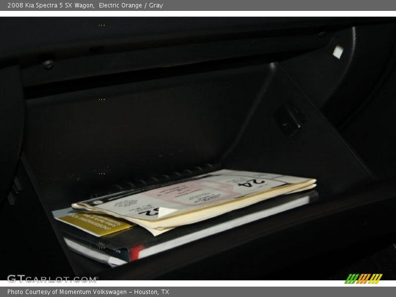 Electric Orange / Gray 2008 Kia Spectra 5 SX Wagon
