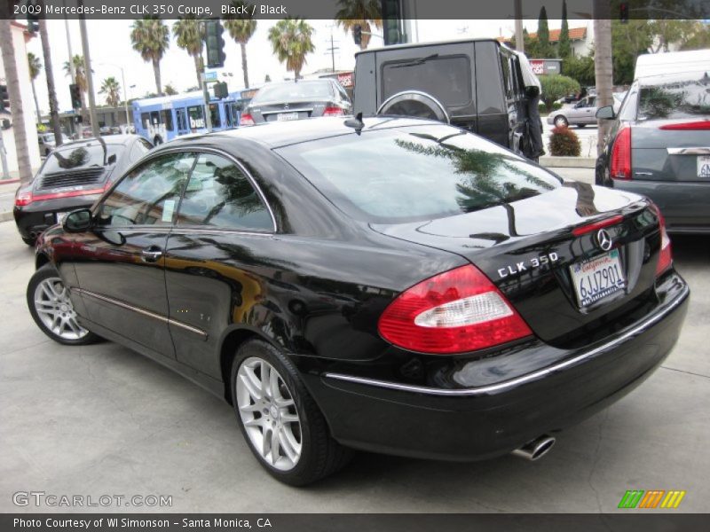 Black / Black 2009 Mercedes-Benz CLK 350 Coupe