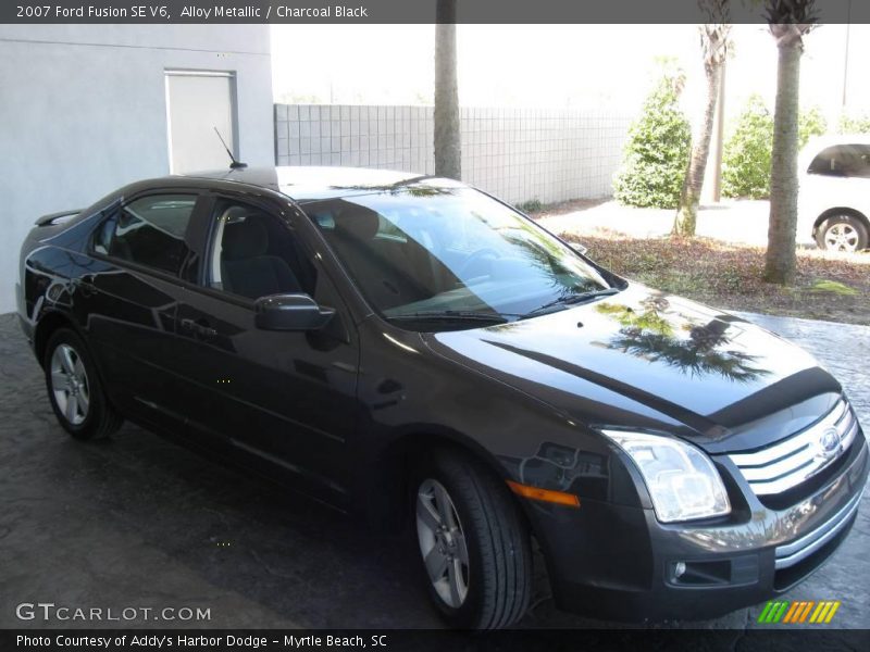 Alloy Metallic / Charcoal Black 2007 Ford Fusion SE V6