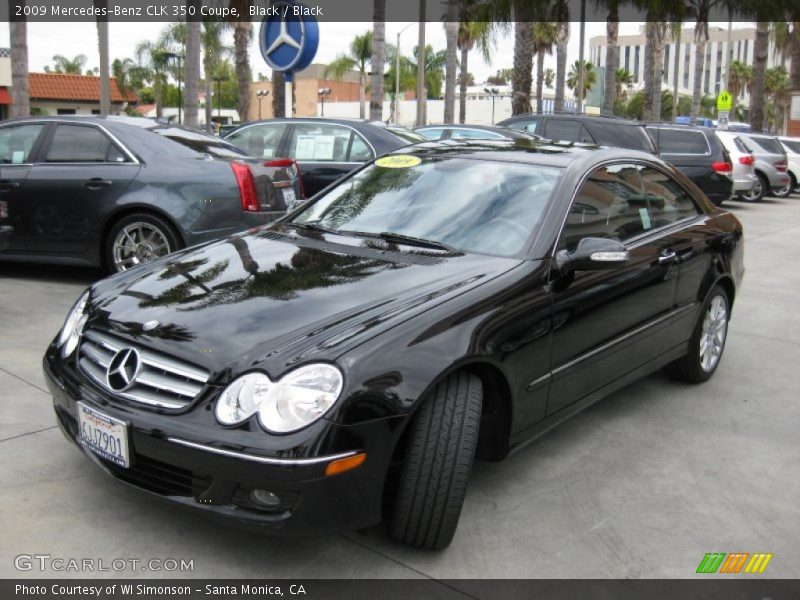 Black / Black 2009 Mercedes-Benz CLK 350 Coupe