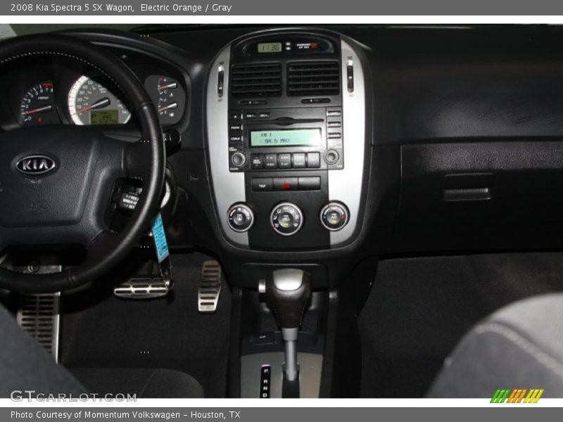 Electric Orange / Gray 2008 Kia Spectra 5 SX Wagon