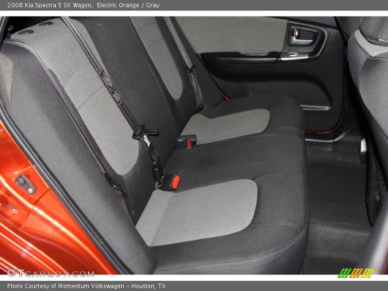 Electric Orange / Gray 2008 Kia Spectra 5 SX Wagon