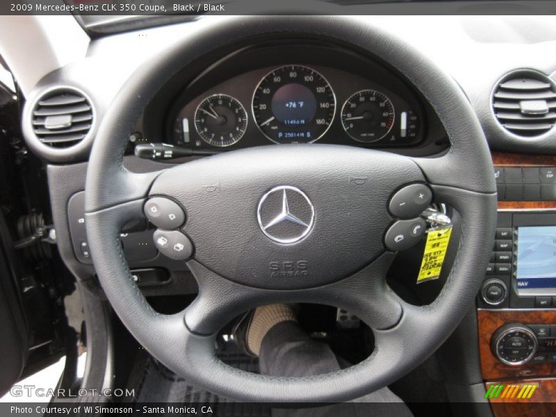 Black / Black 2009 Mercedes-Benz CLK 350 Coupe