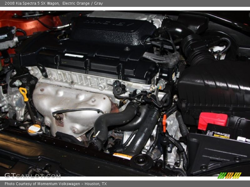 Electric Orange / Gray 2008 Kia Spectra 5 SX Wagon