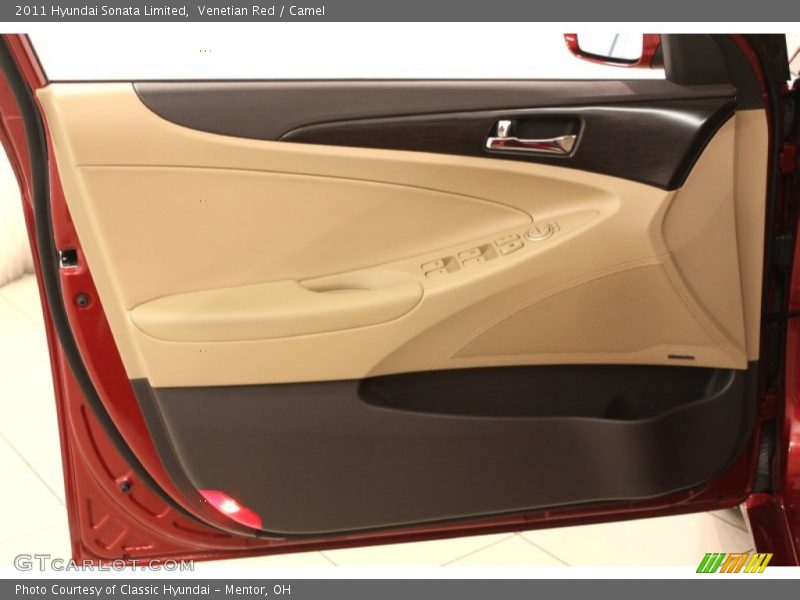 Venetian Red / Camel 2011 Hyundai Sonata Limited