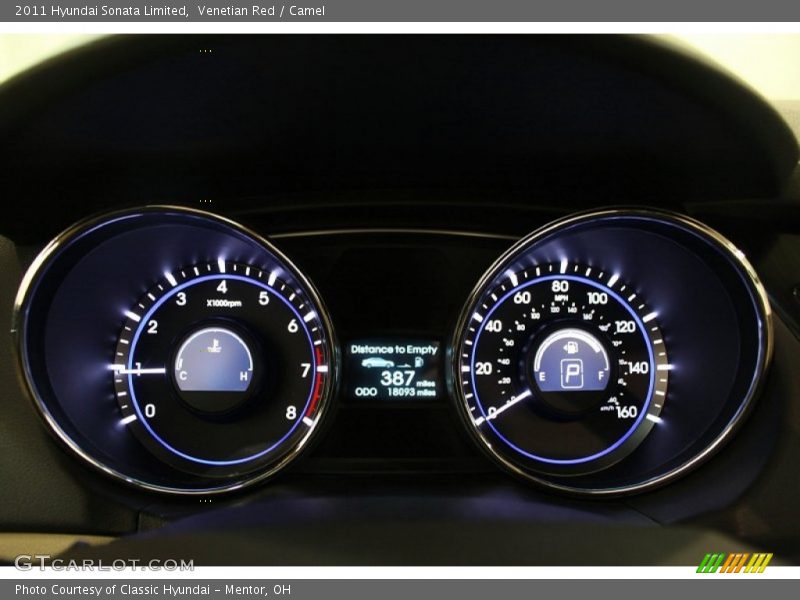 Venetian Red / Camel 2011 Hyundai Sonata Limited