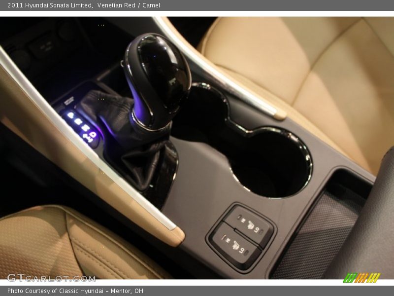 Venetian Red / Camel 2011 Hyundai Sonata Limited