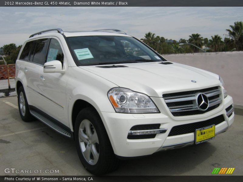 Diamond White Metallic / Black 2012 Mercedes-Benz GL 450 4Matic
