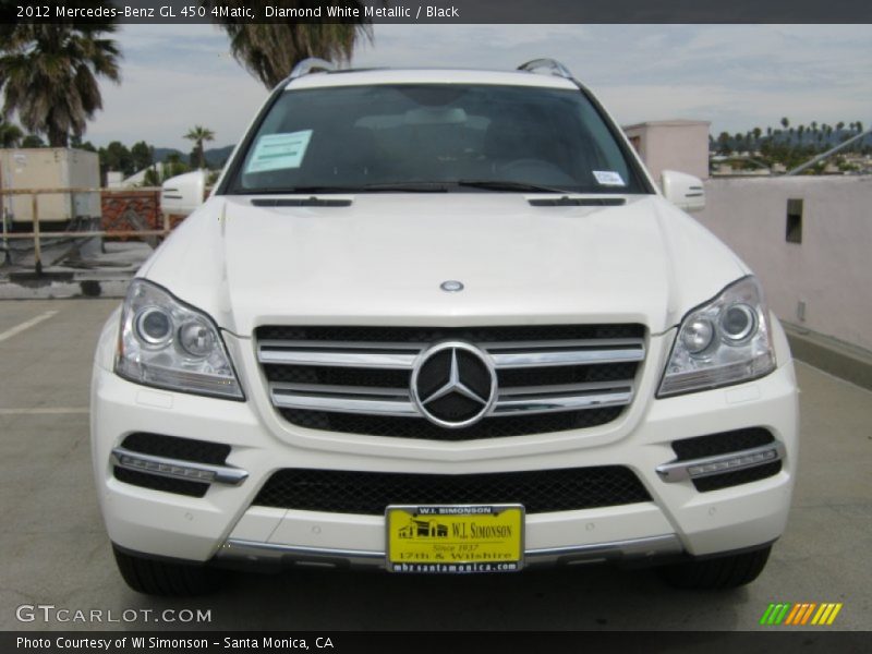 Diamond White Metallic / Black 2012 Mercedes-Benz GL 450 4Matic
