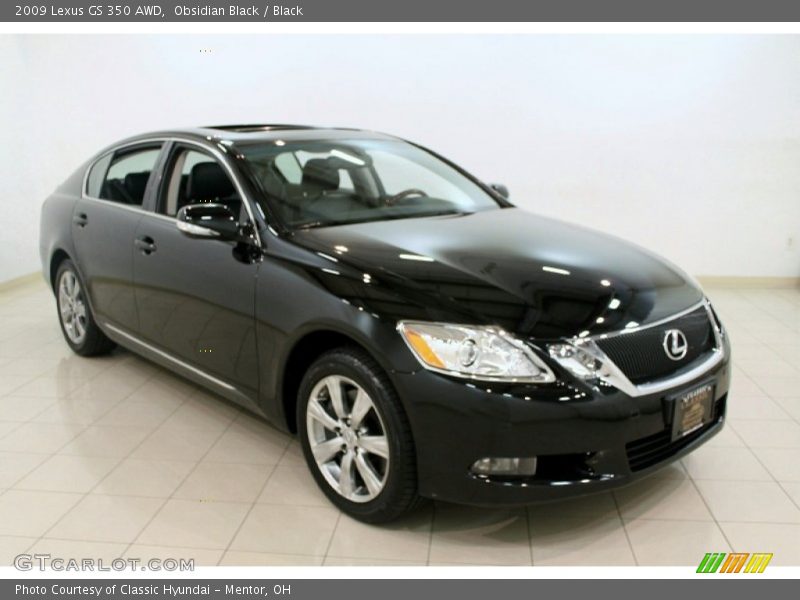 Obsidian Black / Black 2009 Lexus GS 350 AWD