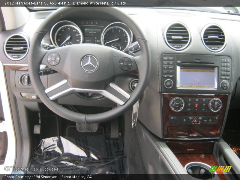 Diamond White Metallic / Black 2012 Mercedes-Benz GL 450 4Matic