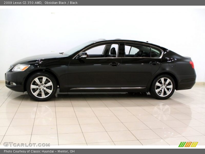 Obsidian Black / Black 2009 Lexus GS 350 AWD