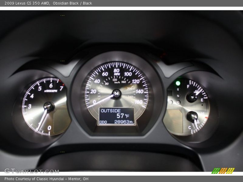 Obsidian Black / Black 2009 Lexus GS 350 AWD