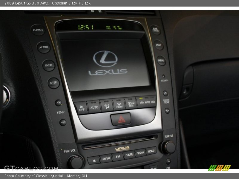 Obsidian Black / Black 2009 Lexus GS 350 AWD