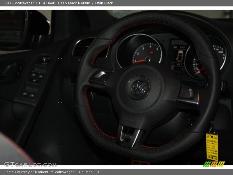 Deep Black Metallic / Titan Black 2012 Volkswagen GTI 4 Door