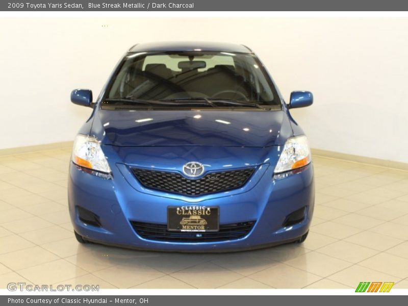 Blue Streak Metallic / Dark Charcoal 2009 Toyota Yaris Sedan